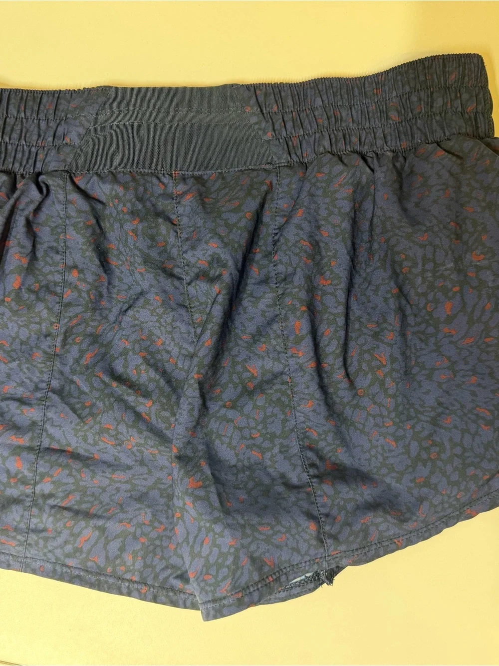 Nike Navy Shorts with Red Speckle and Light Blue Liner